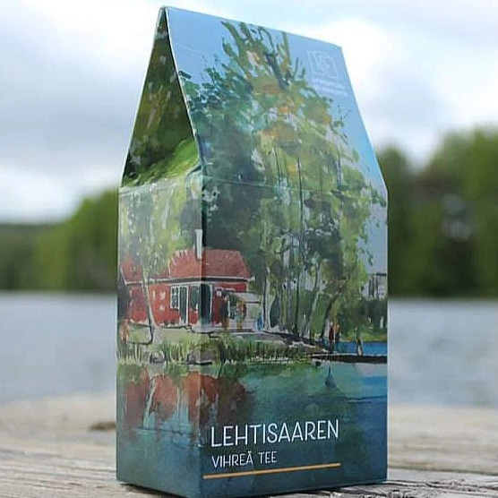 Jyväskylän seurakunnan Lehtisaaren teepaketti valmiina