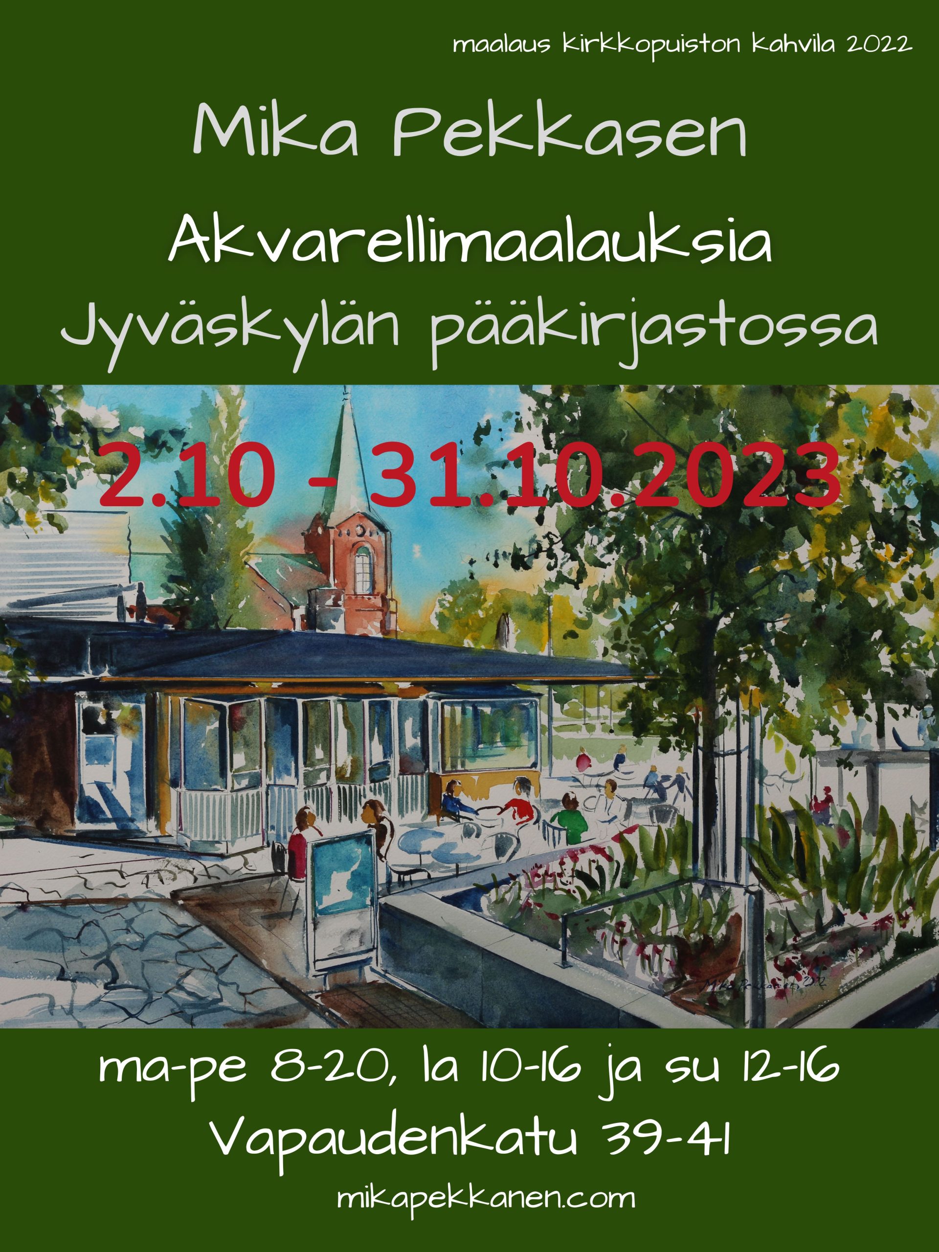 Näyttely Jyväskylän pääkirjastossa 2.10 – 31.10.2023